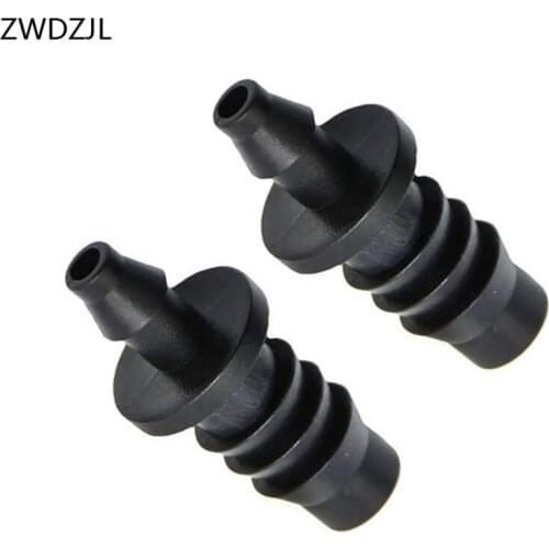 Irrigation 3/8" to 1/4" reducing barb Connector Garden hose 4/7mm to the 8/11mm hose 2 way straight barb hose repair 200pcs