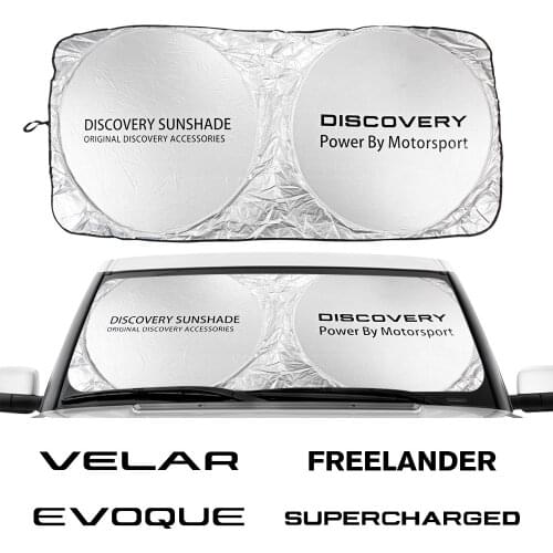 Car Windshield Sun Shade Cover For Land Rover Autogiography Discovery Evoque Freelander SUPERCHARGED SVR Velar Auto Accessories
