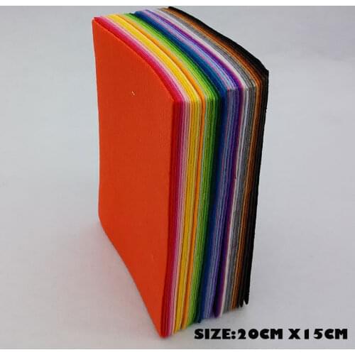 CMCYILNG 40 Color Felt Cloth 1mm Felt Fabric Polyester Fabrics Needlework Diy Needle Sewing Handmade Fieltro Feltro Entretela