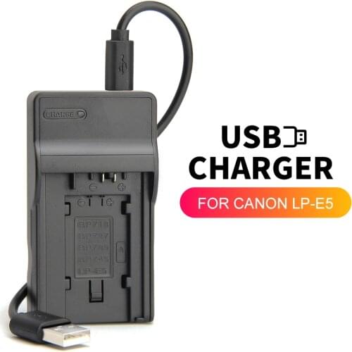 LP-E5 LPE5 LC-E5E LC-E5C LCE5 USB Battery charger For Canon Camera EOS 450D 500D 1000D Kiss F X2 X3 Rebel XSi TLi