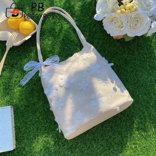 Retro Women Lace Bags Luxurious Chains PU Leather Messenger Bag Shoulder Tote Bag Casual Flower Large Shopping Bags