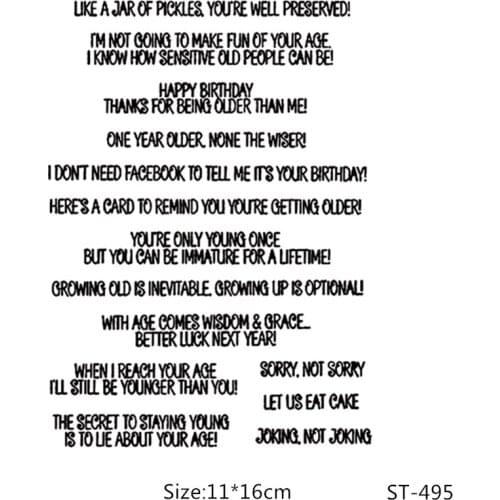 ZhuoAng It will be better next year Clear Stamp for Scrapbooking Rubber Stamp Seal Paper Craft Clear Stamps Card Making