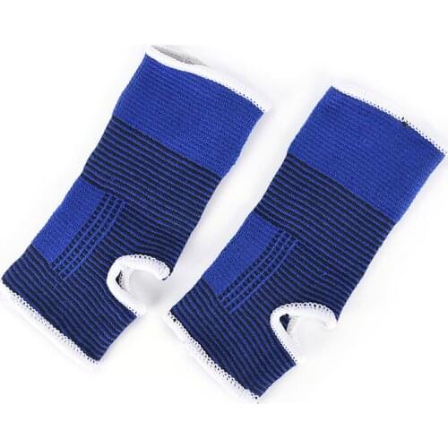 1 Pair of Elastic Ankle Support Brace Compression Wrap Sleeve Bandage Foot Protection Sports Relief Pain