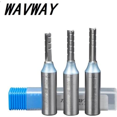1pc 3 Flutes TCT Straight Cutter Chipboard Wood Carving Slot Trimming Router Bit Hard Tungsten Steel 1/2 Shank Endmill