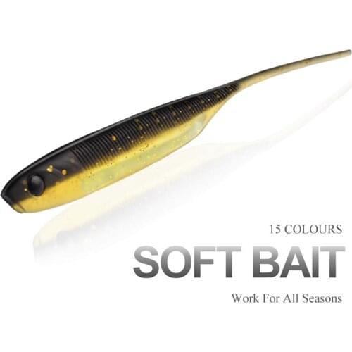 1pcs Fake Fishing Soft Lure 10cm 7.6g 15Colors Rig Shiner Unique Retrival Baits Wobbler Bass Artificial