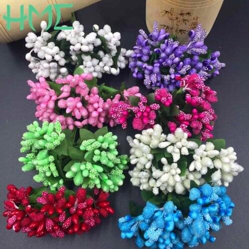 12PCS/lot Artificial Flower Stamen wire stem/marriage leaves stamen DIY wreath wedding box decoration