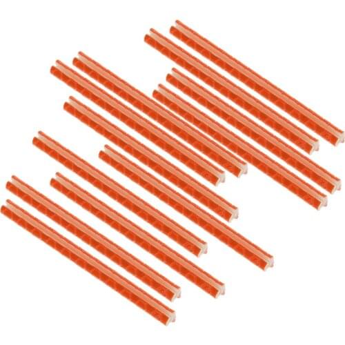 12x Bike Mount Warning Light Tube Reflective Spoke Pod Tube - Orange