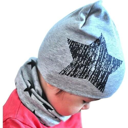 2Pcs Set Newborn Toddler Baby Hat Scarf Suit Girl Boy Beanie Cap Children Hats Infant Kids Hat Children Collars Spring Cute New