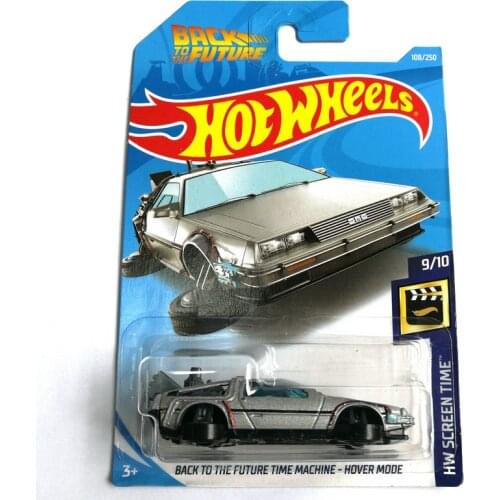 2019 Hot Wheels 1:64 Car BACK TO THE FUTURE TIME MACHINE HOVER MODE Collector Edition Metal Diecast Cars Kids Toys Gift