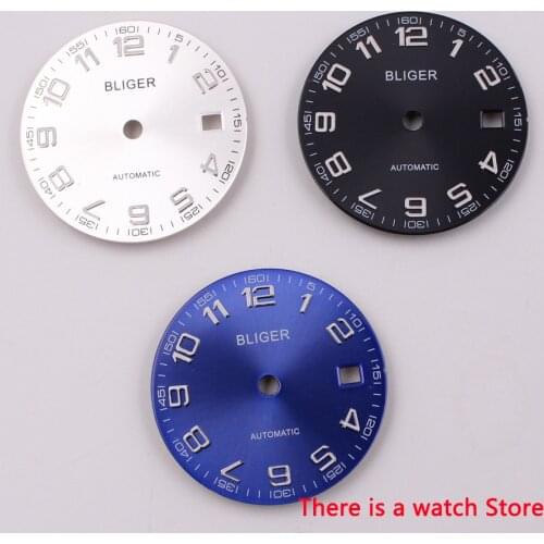 29.2mm sterile black blue silver watch dial fit ETA 2824 2836 Miyota 8205 8215 821A Mingzhu DG 2813 3804 movement