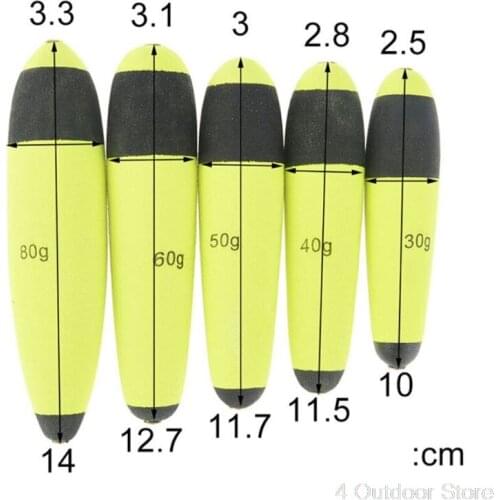5 pcs/pack EVA Foam Bobber Float Floatability Saltwater Fishing Buoys Catfish Pique Floats Live Bait Ju24 21 Dropshipping