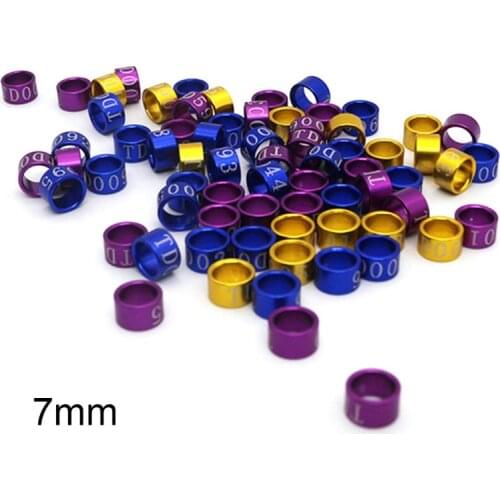 50 Pcs Mix Color Bird Foot Ring Bands Clip on Leg Rings for Pigeon Dove Chicks Bantam Quail Lovebirds Finch Small Poultry