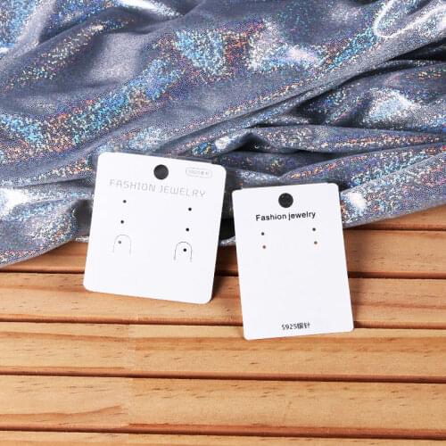 6x6.5cm New Fashion Jewelry Plastic Hook Cards Earring Studs Packaging Cardboard Simple Ear Jewelry Earring Cards Display 100PCS