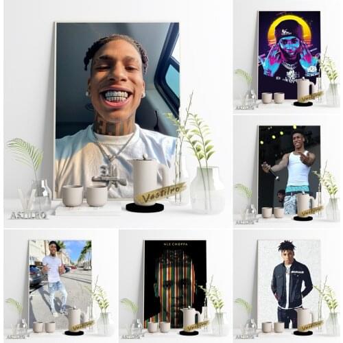 NLE Choppa Music Album Poster Hip Hop Singer Prints Canvas Painting Wall Pictures Rapper Star Living Room Home Decor Gift Idea