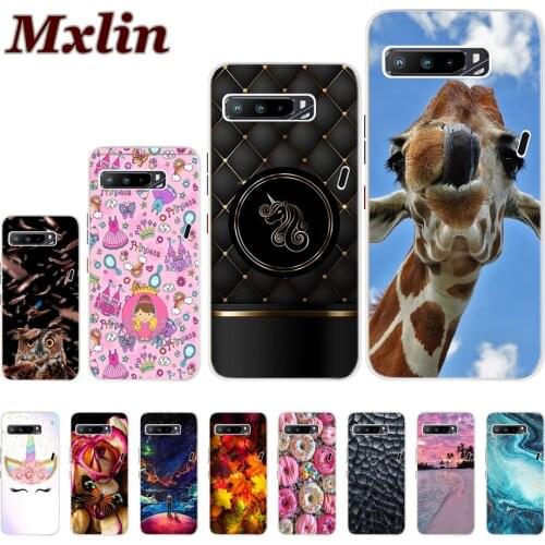 For ASUS ROG Phone 3 Case Silicone Cute Printed Slim Soft TPU For ASUS ROG Phone 3 ZS661KS Case Cover 6.59" For ROG Phone 3 Bags