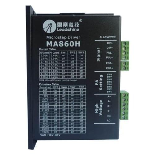 LeadShine MA860H Stepper/Servo Motor Driver 2/4 Phase Stepper Driver VAC18V-80V NEMA size 23 to 42