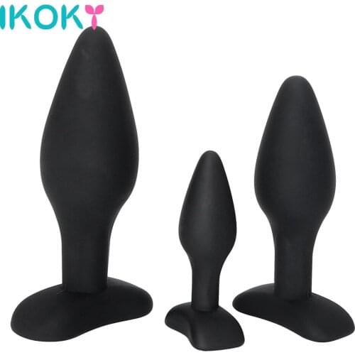 IKOKY S/M/L 3Pcs/Set Anal Plug Erotic Toys Sex Toys for Men Women Gay Butt Plug Anal Trainer Prostate Massager Adult Products