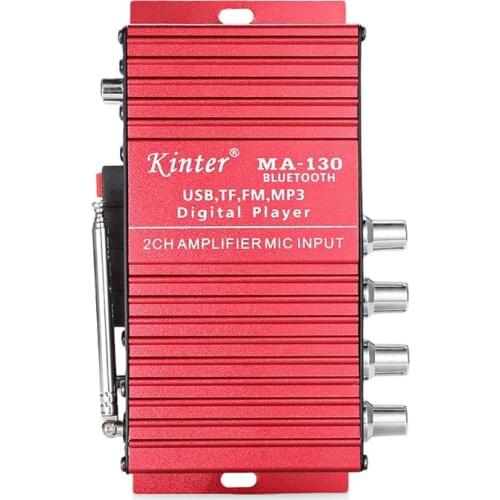 Kinter MA130 Wireless Bluetooth Microphone 12V Car Home Karaoke U disk TF Card Playback Power Amplifier
