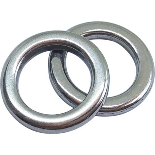 500pieces Solid Rings Fishing Swivel Stainless Steel Fishing Connector Assist Hook Jig Round Rig Feeder Carp Fishing Lure Tackle