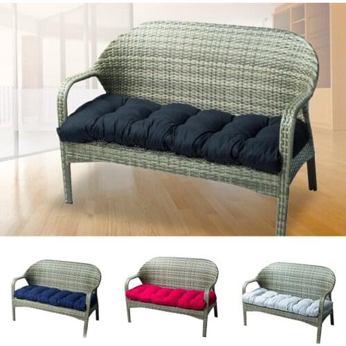 Soft Bench Cushion with Fixed Tie Long Rectangular Swing Cushion for Lounger Garden Furniture Lounger 130*50cm Solid GQ