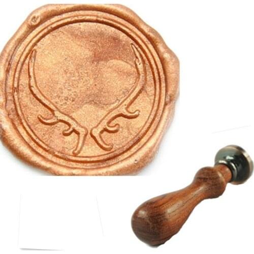 Antler Seal Wax Kit,Vintage Wax Badge Seal Stamp Kit Wax Set Tool Gift,custom