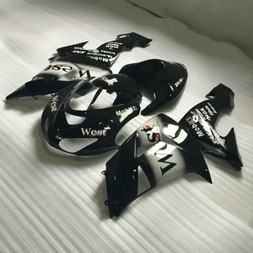 Motorcycle Fairing kit for KAWASAKI Ninja ZX10R 2006 2007 ZX10R 06 07 zx 10r 06 07 WEST White black Fairings set+7 gifts KD01