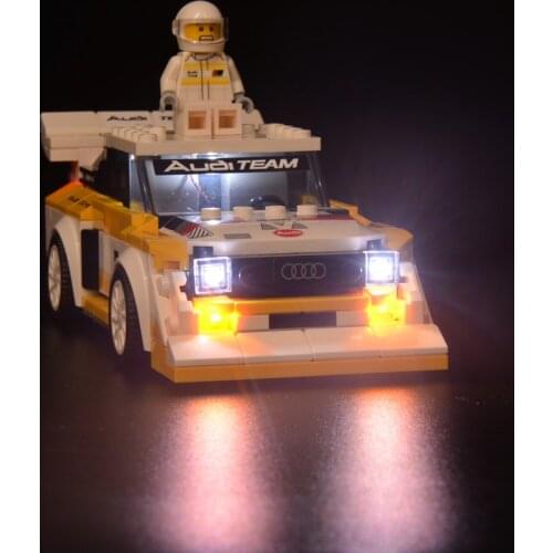 Light Set For Speed Champions 76897 1985 Sport quattro S1 blocks car (only light kit included)