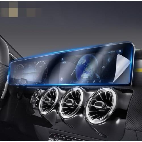 For Mercedes Benz B-Class Navigation Screen Tempered Glass W247 B180 B200 GPS LCD Display Protecor GLB Dashboard TPU Film Cover