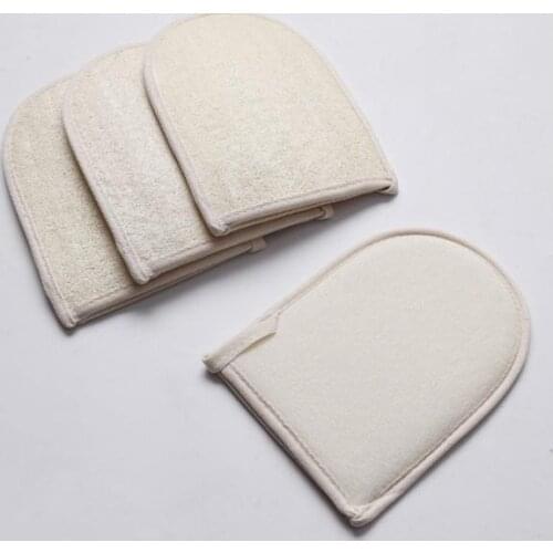 100pcs 20*15CM Natural Loofah Bath Gloves Practical Bathroom Product Back Scrubber Shower Body Exfoliator Scrubber SN1415