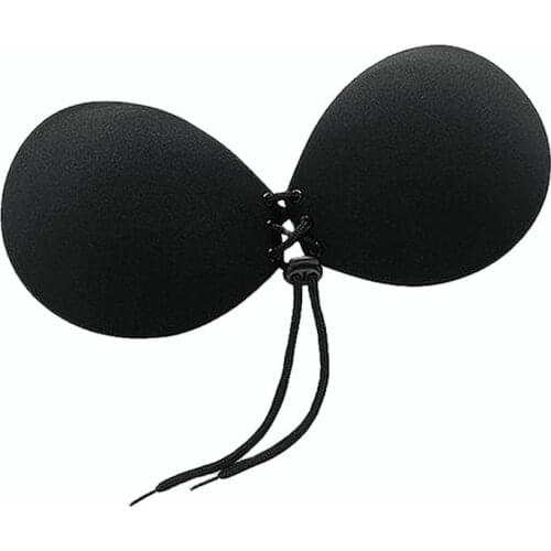Sexy Strapless Invisible Seamless Lingerie Push Up Silicone Underwear Drawstring A B C D Bras