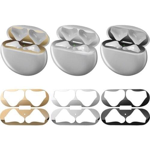 Dustproof Metal Cover For Freebuds 3 Dust Guard Dustproof Metal Cover Charging Case Earphone Case Cover