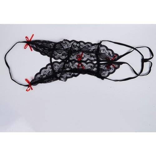 Sexy Lace Lingerie Siamese Perspective Three-Point Sleepwear Erotic Lingerie Ladies Sexy Lingerie