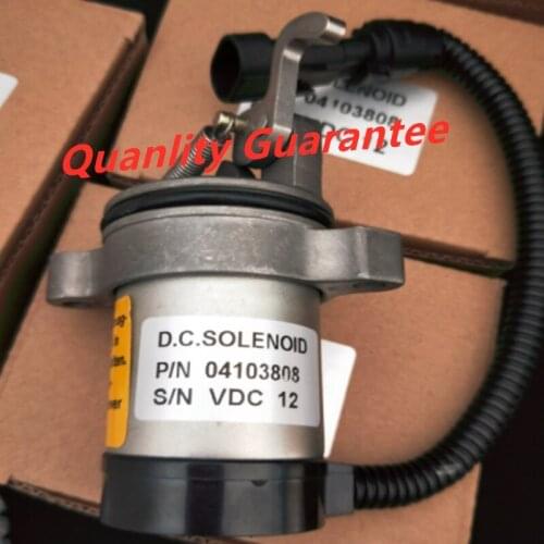 Free shipping 04103812 04103808 Fuel solenoid 12V for F3L F3M F4L F4M 1011 2011 Engine