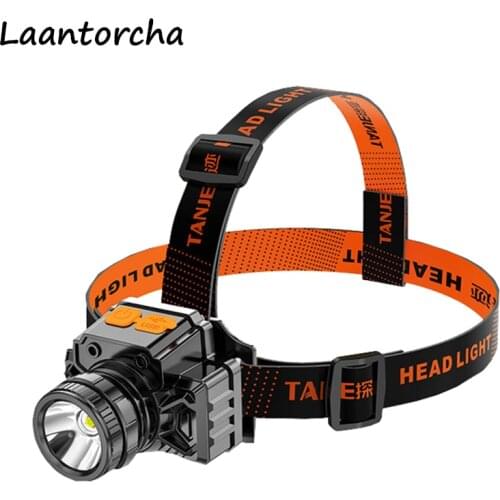 Ultra Bright Headlamp USB Rechargeable Night fishing Headlight Outdoor Camping powerful headlamp Mini Glare LED Miners Lamp