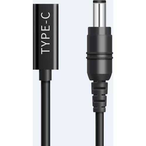 USB 3.1 Type C PD Power Adapter Converter DC Plug 4.5*3.0 0.6mm Pin Male Jack Connector for Dell HP Laptops Charging Cable 15cm