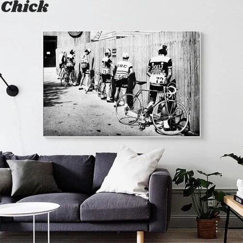 Black And White Bicycle Cyclist Print Bike Vintage Photo Poster Gift For Bathroom Decor Men Peeing Pissing Road Cycling Wall Art