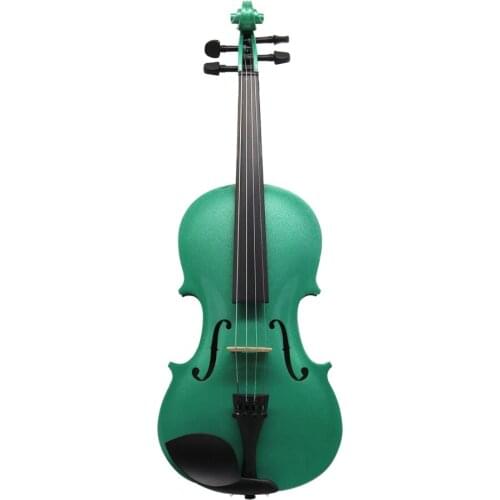 W/ Case Bow Rosin Shoulder Rest Mute Strings Green Acoustic Violin Violino Viola 4/4 3/4 1/2 1/4 1/8 for Beginner Students