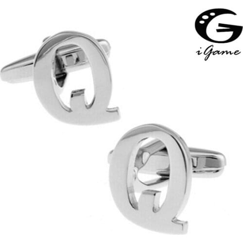 IGame Letters Cuff Links Quality Brass Material Q Design Free Shipping