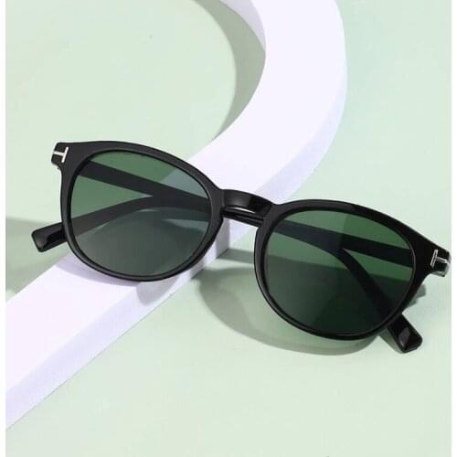 Retro Round Frame Sunglasses Women Personality Sun Glasses Coated Black Shades Gradient Eyeglasses Trend Female Eyewear Gafas