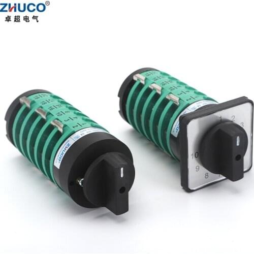 ZHUCO KDHC-32/6x10-6 32A Gas Shielded Welding Machine Fine-Tuning 10 Position 6 Pole Welding Machine Rotary Selector Cam Switch