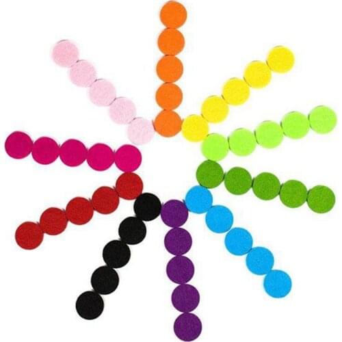50 Pcs Replacement Pad 22mm Refill Felt for Essential Oil Diffuser Locket Necklace