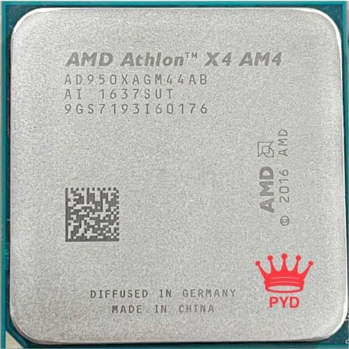AMD Athlon X4 950 3.5GHz Quad-Core Quad-Thread 28NM 65W CPU Processor YD950XAGM44AB Socket AM4