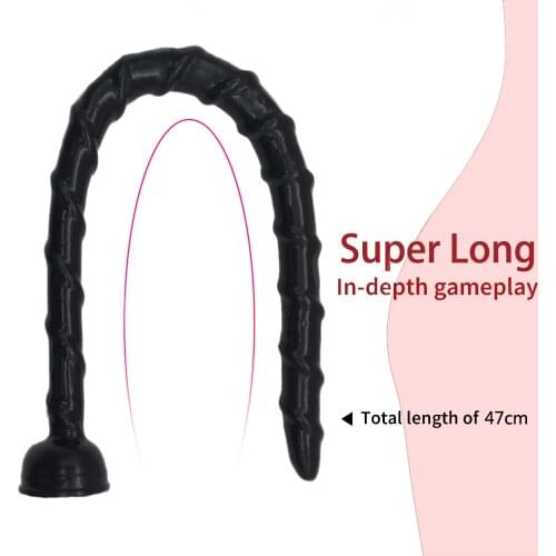 Long Anal Plug Sex Toys for Woman Men Prostata Massage Butt Plug Anal Snake Dildo Anus Masturbator Dilator Anal Plug Expander