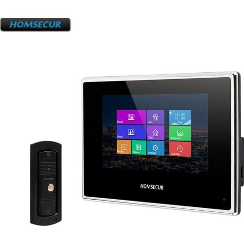HOMSECUR 7" Wired Video&Audio Smart Doorbell Hands-free Home Intercom+for Security BC011-B+BM718-B
