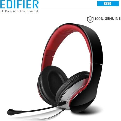 EDIFIER K830 Wired Headphone 3.5mm AUX Connection Communicator Headset with Microphone Educational Earphone
