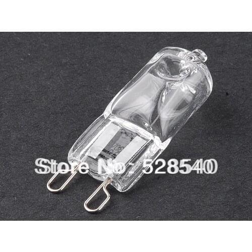 Free shipping 100pcs/lot 40w G9 Halogen Lamp 230V Light bulb Capsule clear Warm White Light