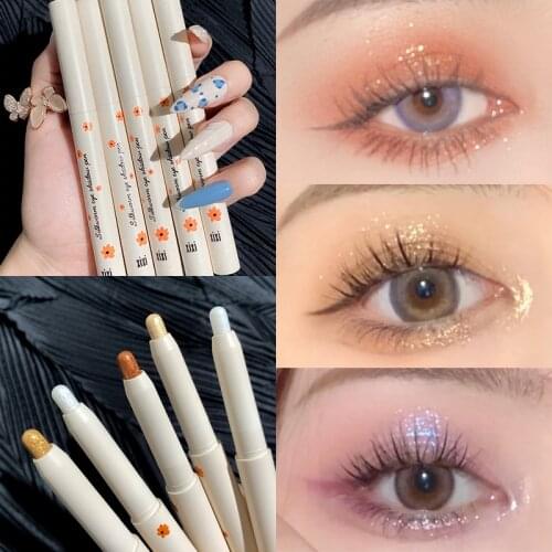 Eye Shadow Pen Lying Silkworm Pencil Pearlescent Eyeshadow Pen Long-lasting Waterproof Shiny Eye Shadow Pen Stick Makeup TSLM1