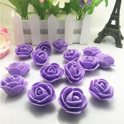 10Pcs/lot Beautiful Handmade PE Foam Rose Head DIY Home Wedding Decoration Multi-use Artificial Flower Heads Wholesale 15 Colors