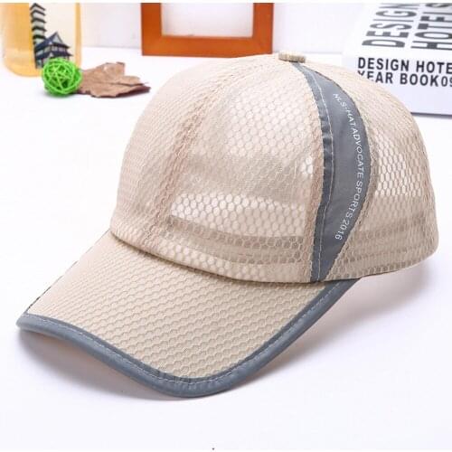 Summer mesh caps women men sport baseball caps hat breathable golf fishing trucker cap dad