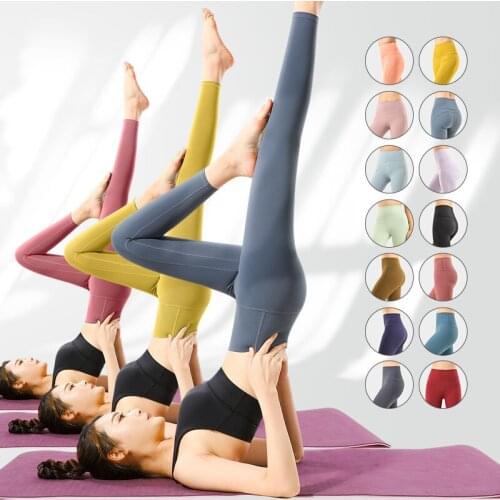Summer Fitness Female Leggings Buttery Soft Bare Workout Gym Fitness Pant Women Stretchy Squat Proof Gym Sport Tights Yoga Pant